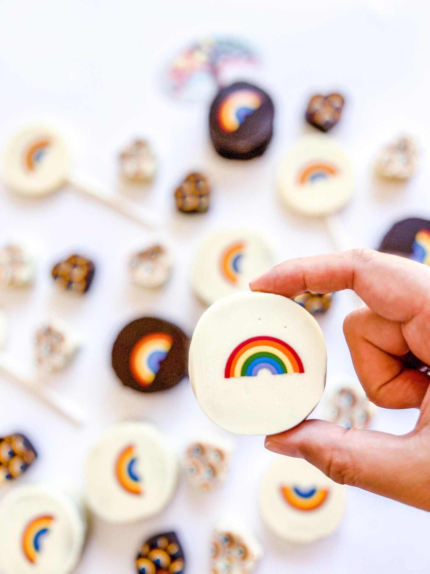Pride Chocolate Box: Rainbow Lollipops & Bonbons