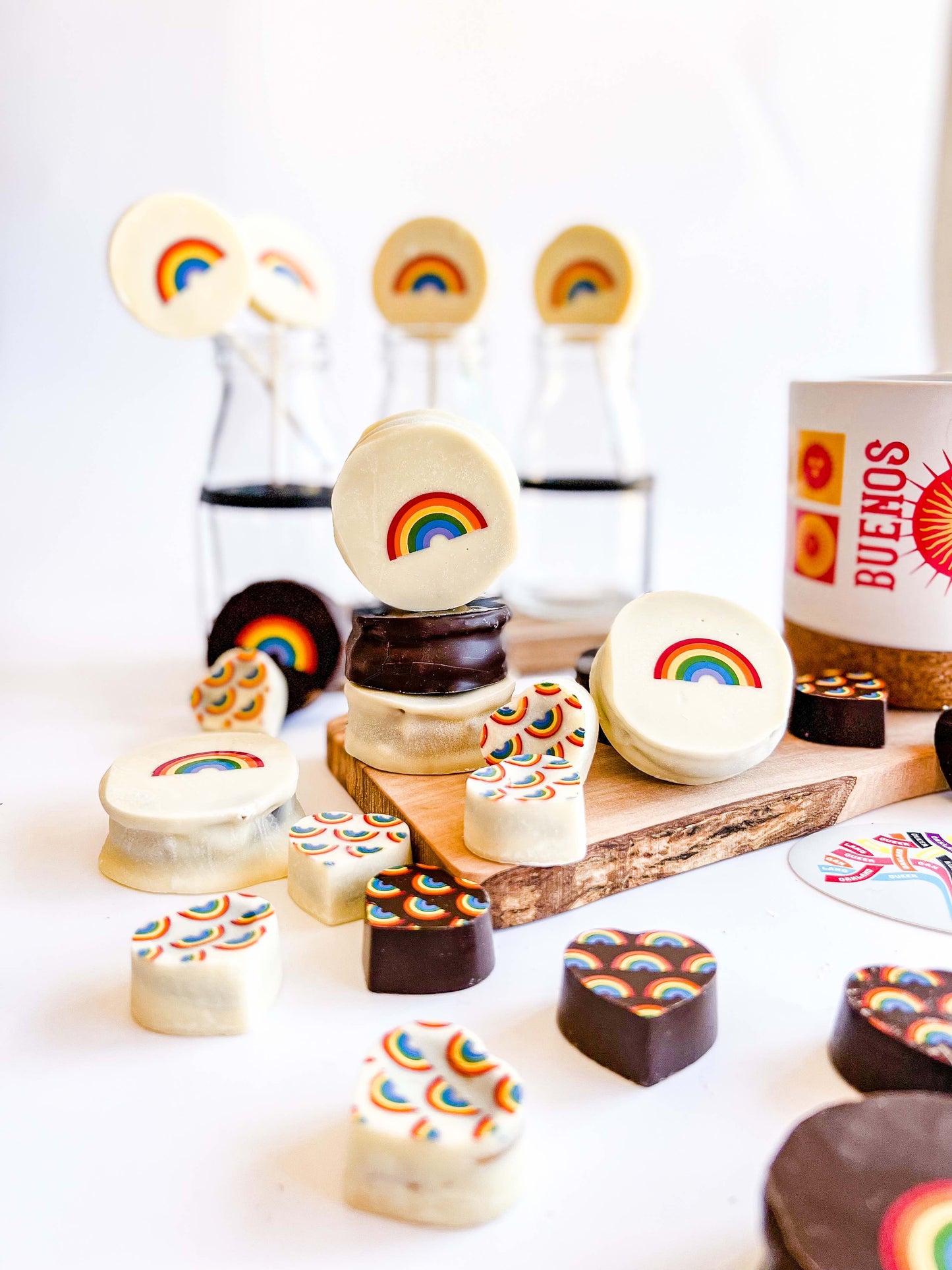 Pride Chocolate Box: Rainbow Lollipops & Bonbons