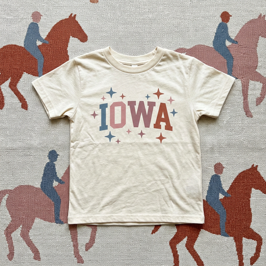 Iowa Retro Pastel Youth & Toddler Graphic Tshirt