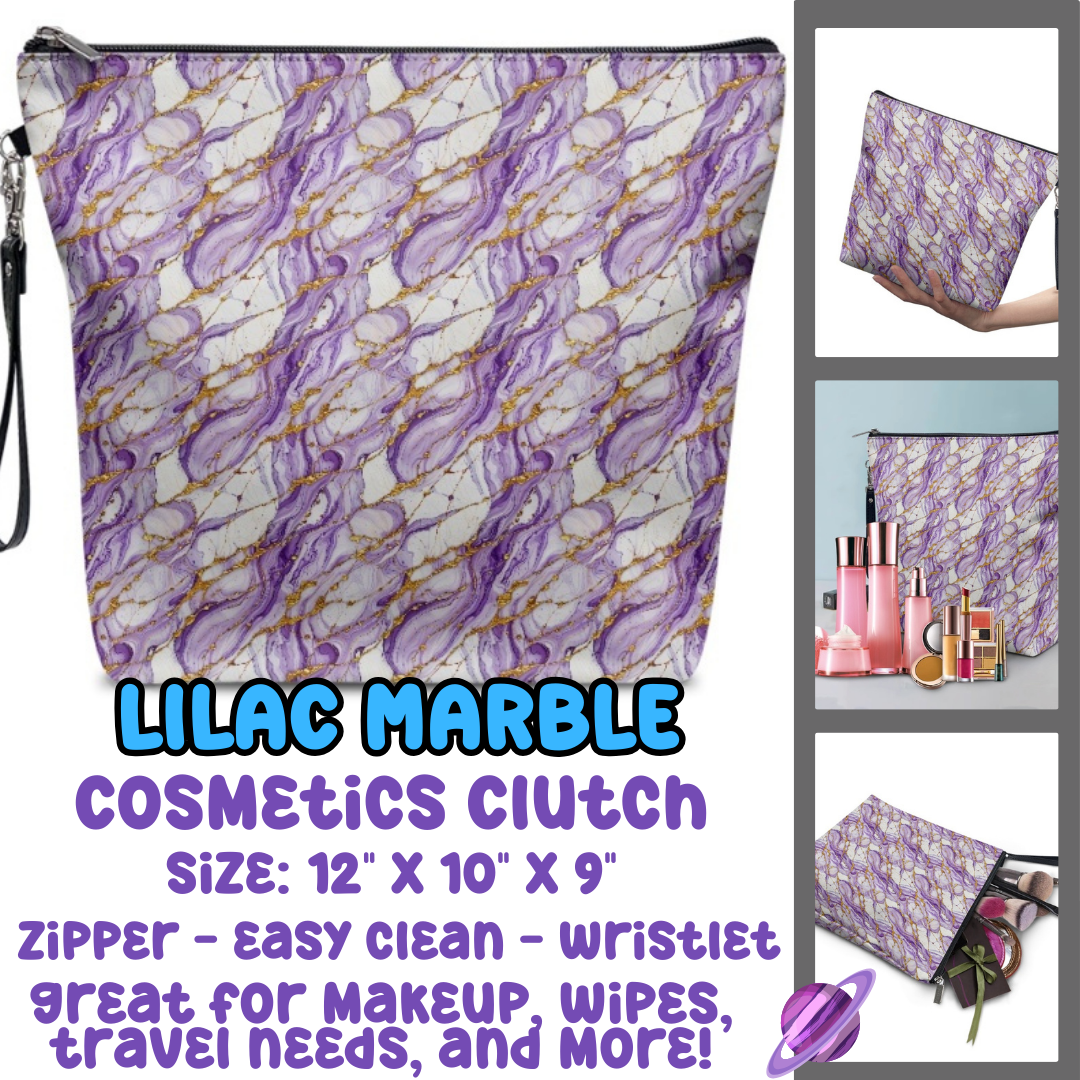 LILAC MARBLE - COSMETIC CLUTCH RUN 3 PREORDER CLOSES 9/17