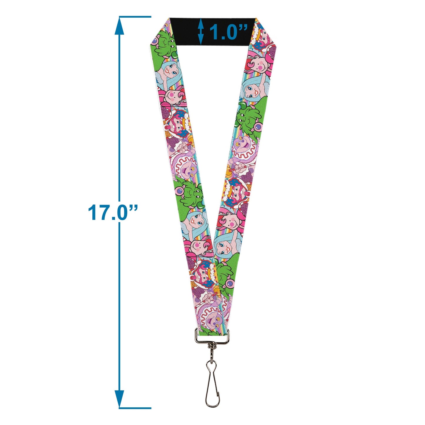 Lanyard - 1.0" - Candy Land Character Lineup Stripe Multi Color