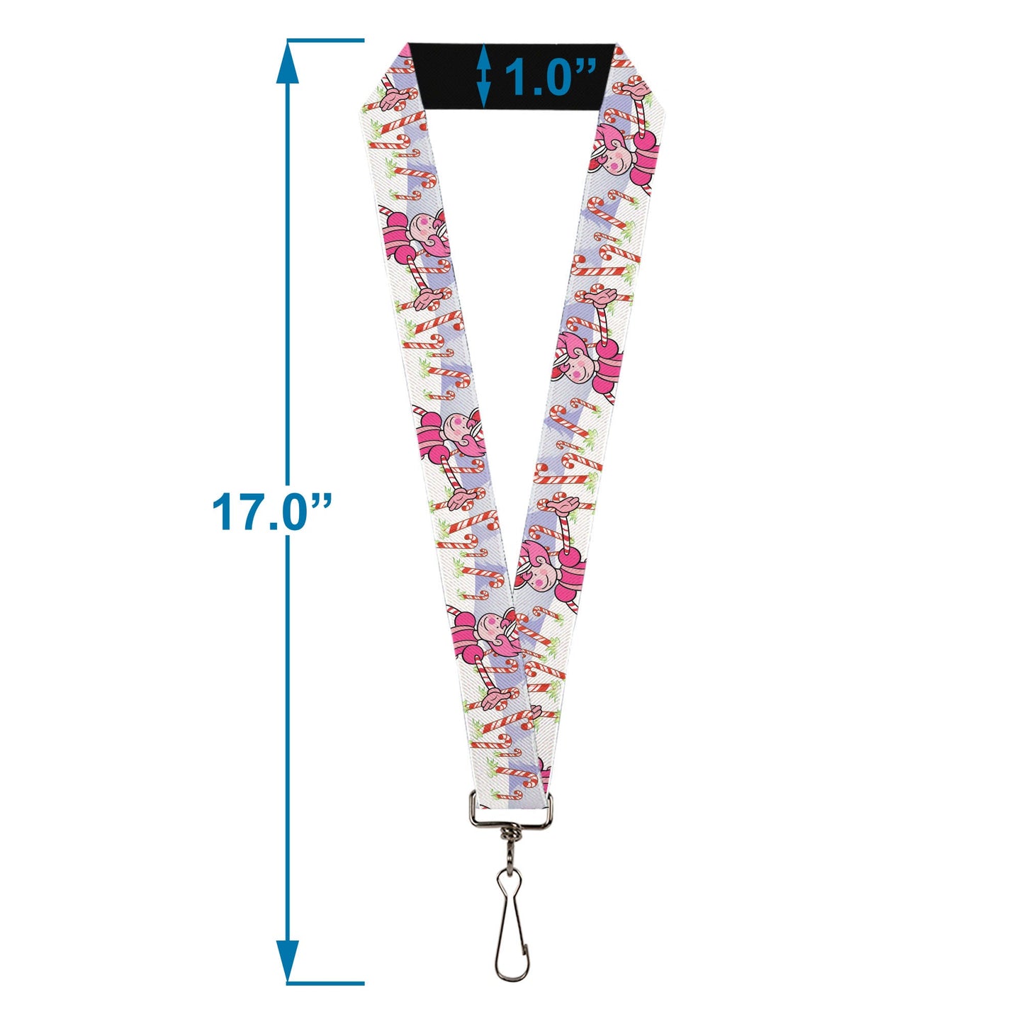 Lanyard - 1.0" - Candy Land Mr. Mint Pose and Candy Canes Multi Color