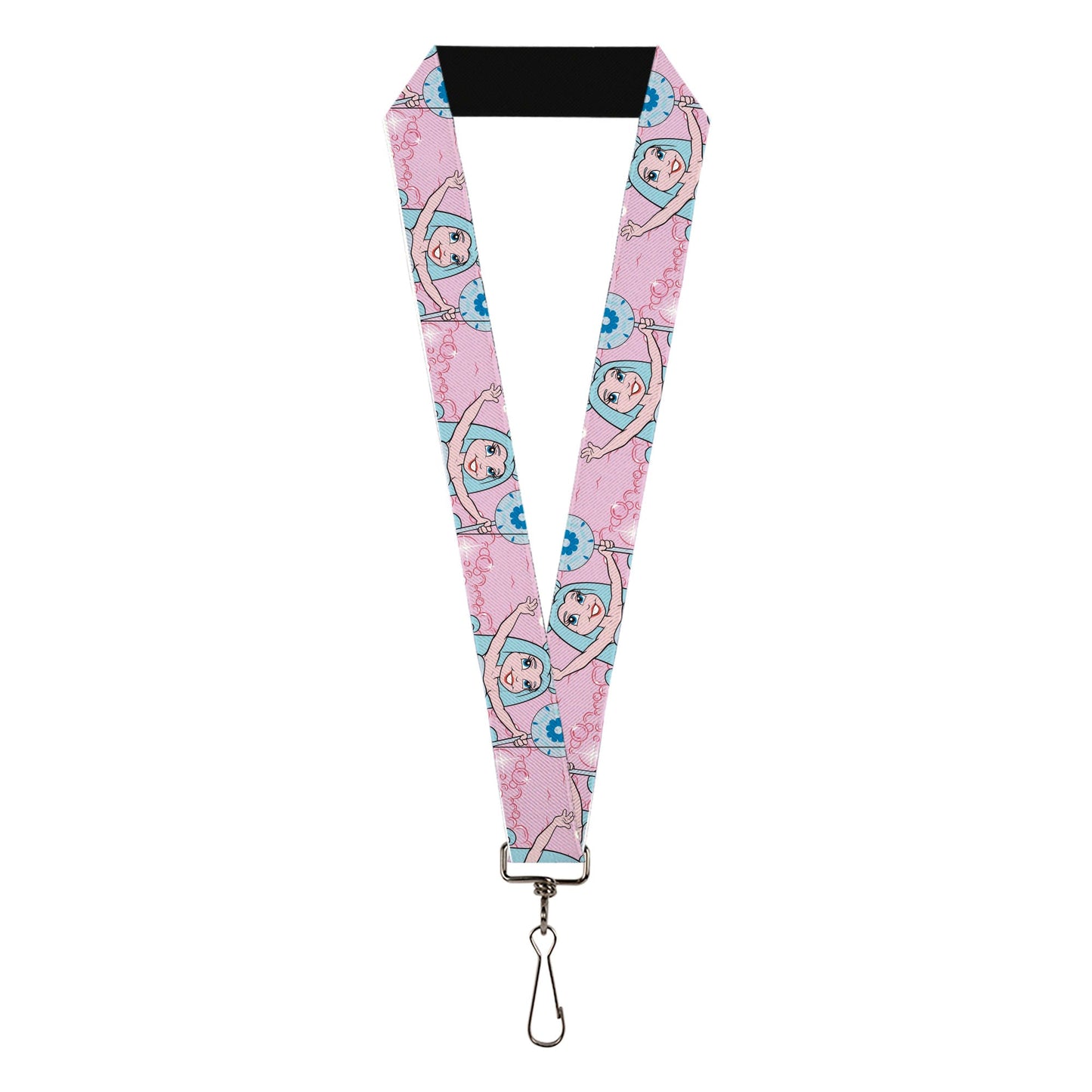 Lanyard - 1.0" - Candy Land Queen Frostine Pose and Float Bubbles Pinks