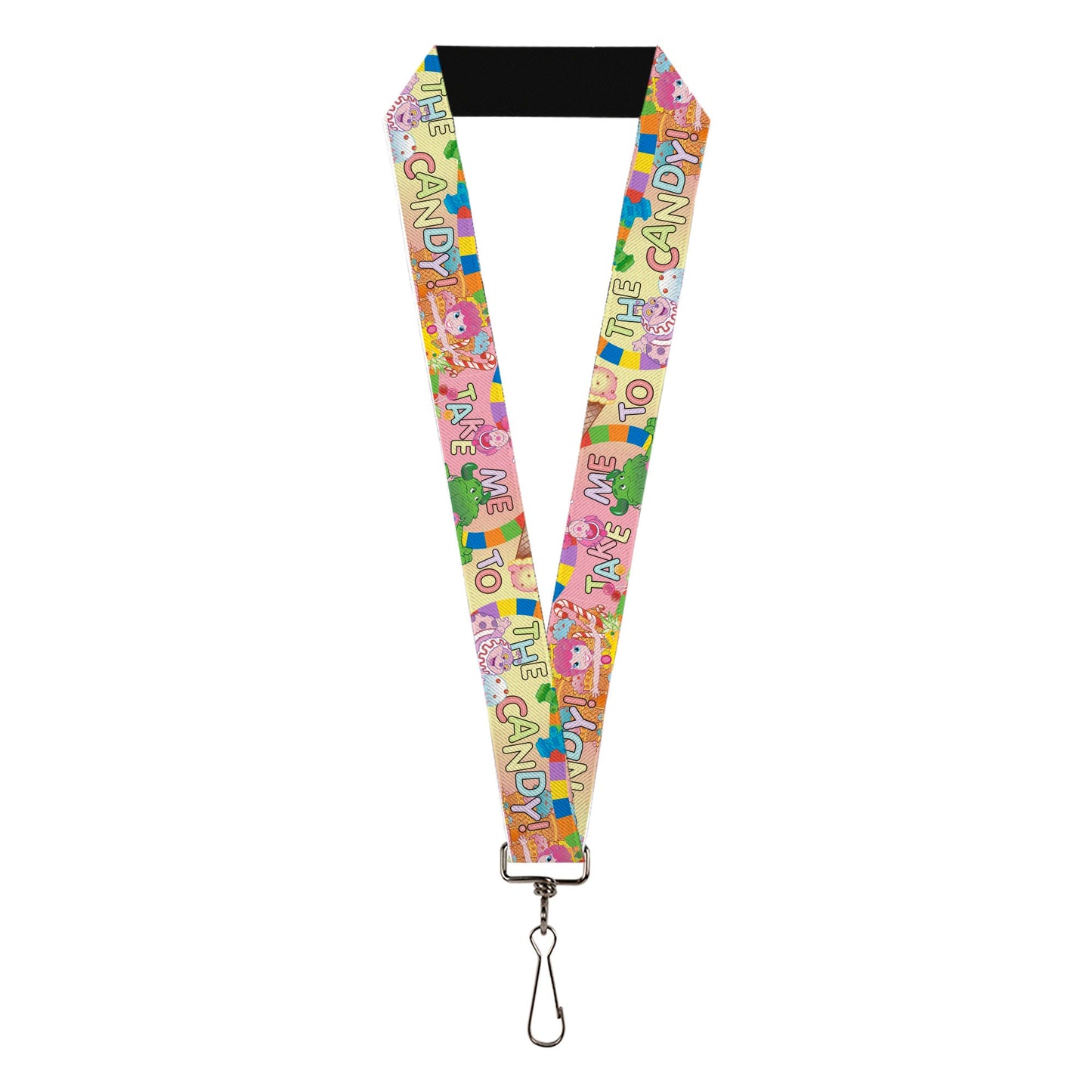 Lanyard - 1.0" - Candy Land TAKE ME TO THE CANDY Character Collage Multi Color