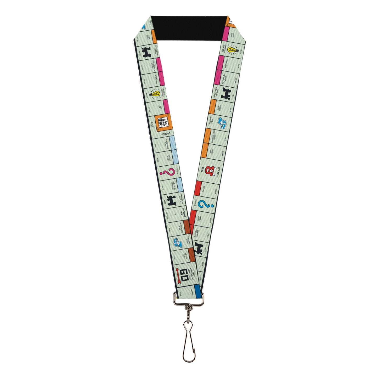 Lanyard - 1.0" - Monopoly British UK Game Board Space Blocks