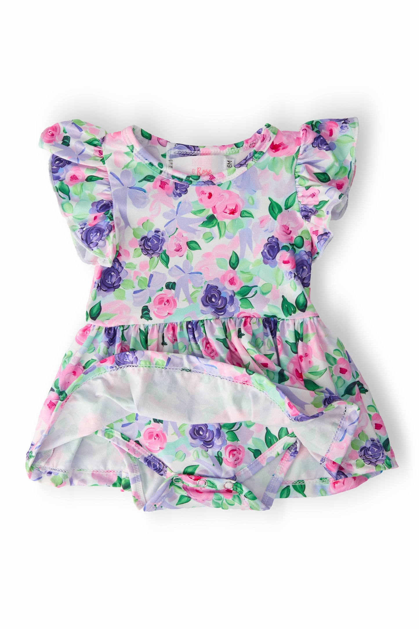 Lavender Love S/S Flutter Twirl Bodysuit