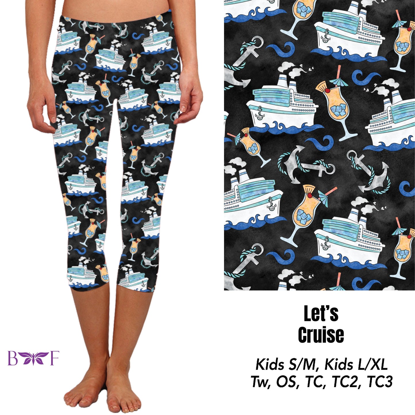 Let's cruise - capri leggings and shorts