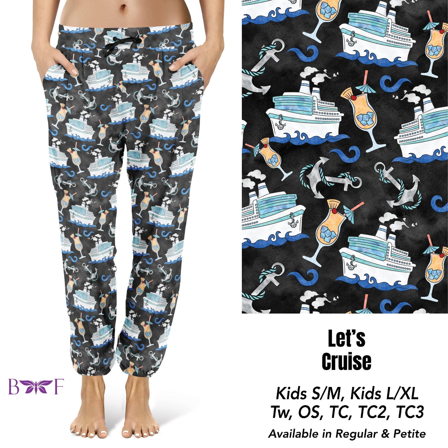 Let's cruise - capri leggings and shorts