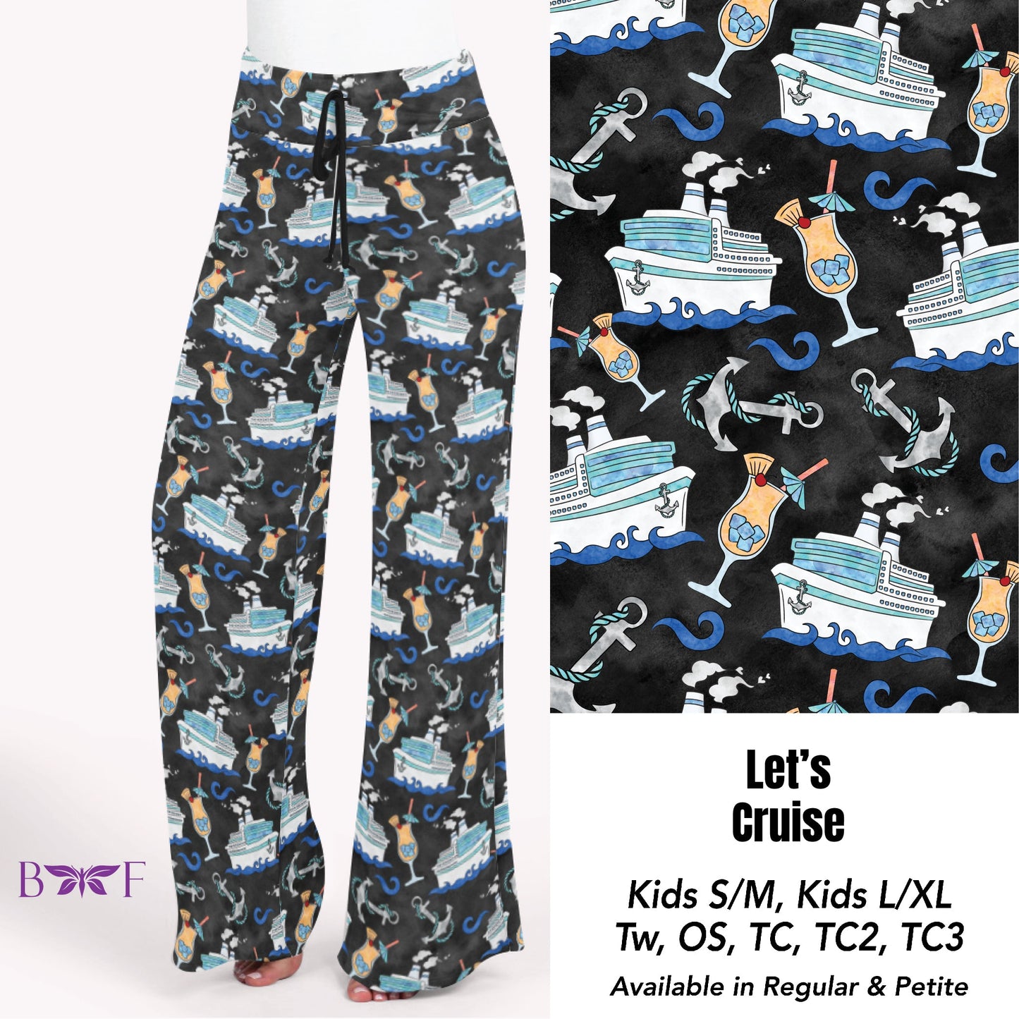 Let's cruise - capri leggings and shorts