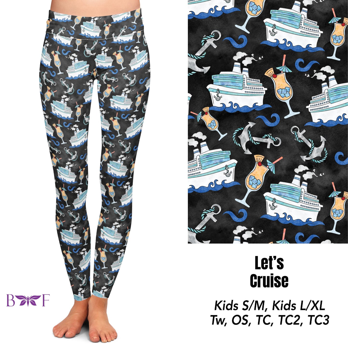 Let's cruise - capri leggings and shorts