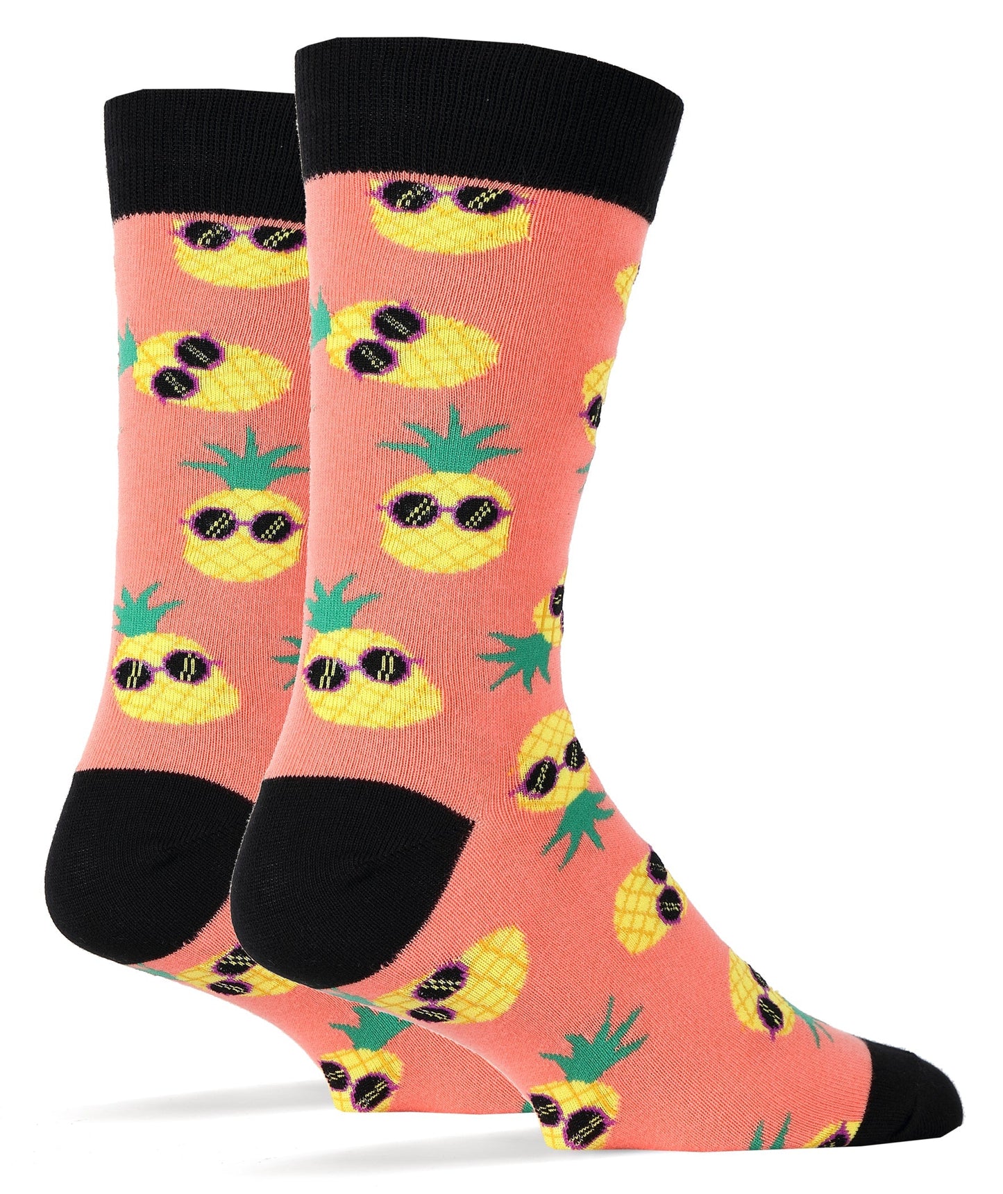 Men's Pineapple Dude Pink Socks