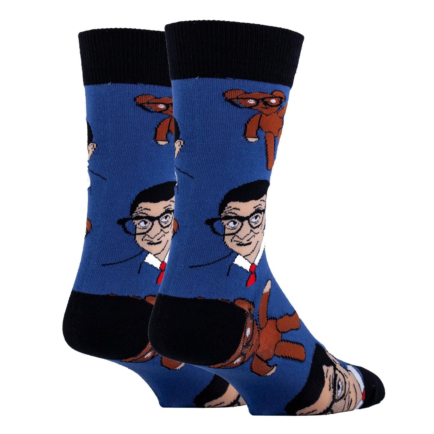 Men's Mr Bean & Teddy Blue Socks