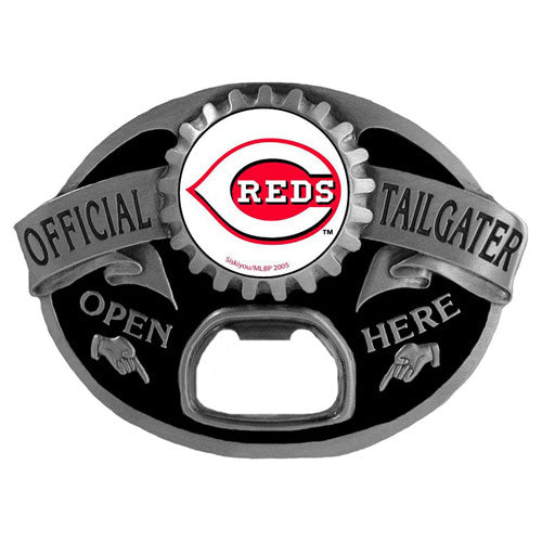 Cincinnati Reds Tailgater Belt Buckle Bottle Opener