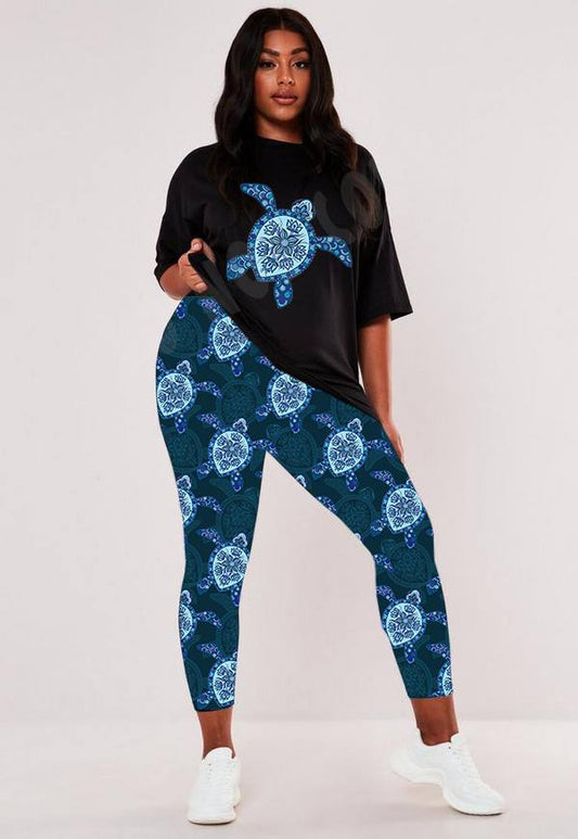 BATCH 68-MOSAIC TURTLE UNISEX TEE ADULTS/KID