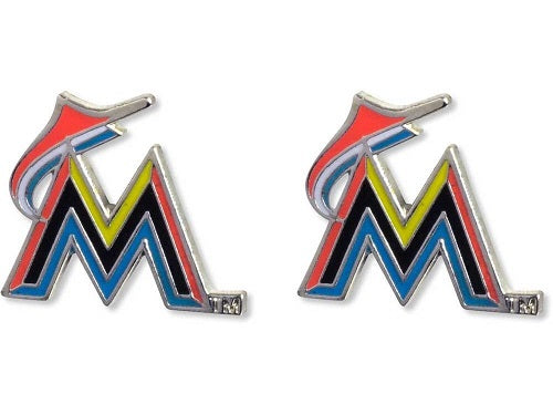 Miami Marlins Stud Earrings