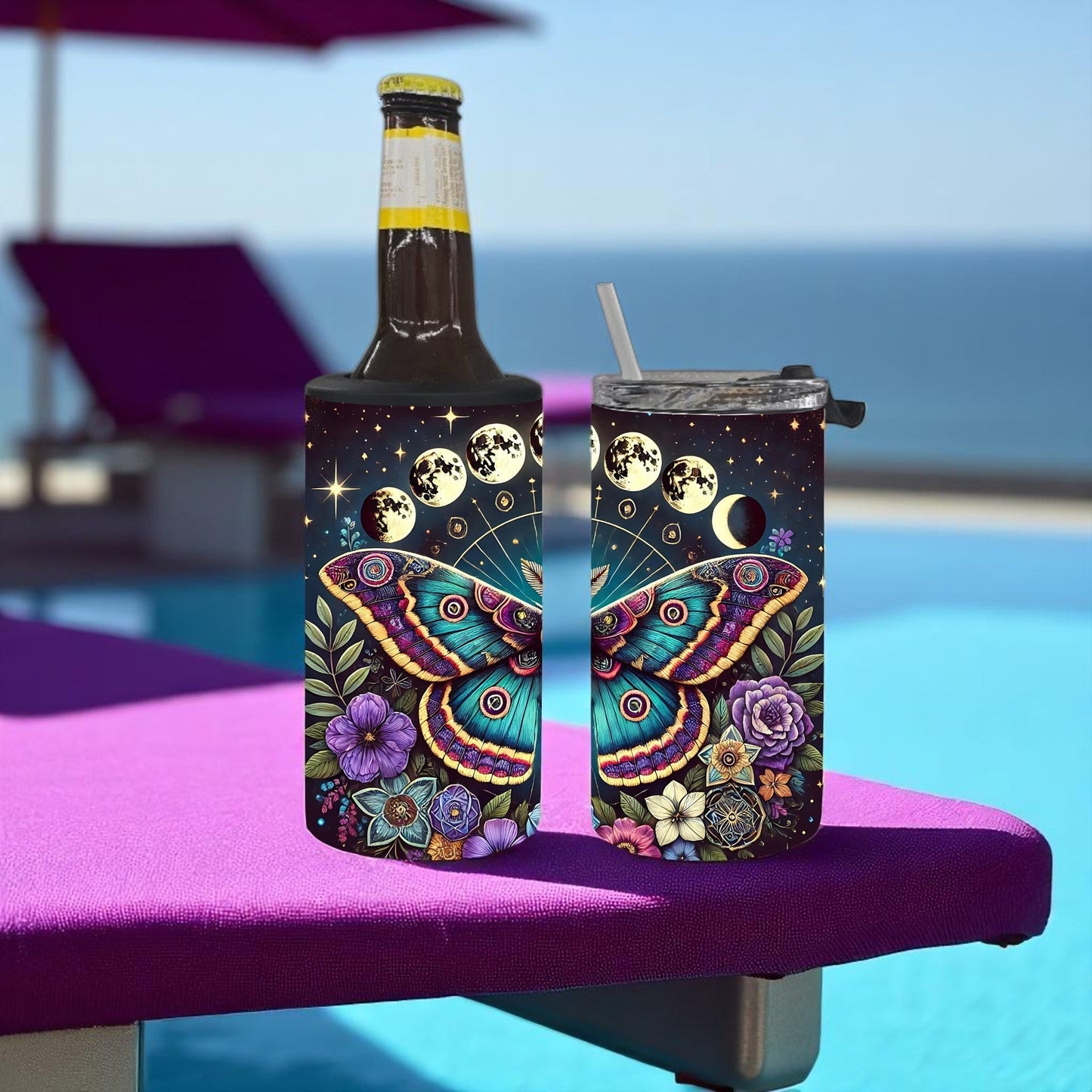 Celestial Moth 4-in-1 Can Cooler Cup