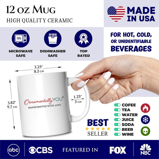 We're a Perfect Match Personalized Mug for Couple, Retro Cute Gift With Custom Names