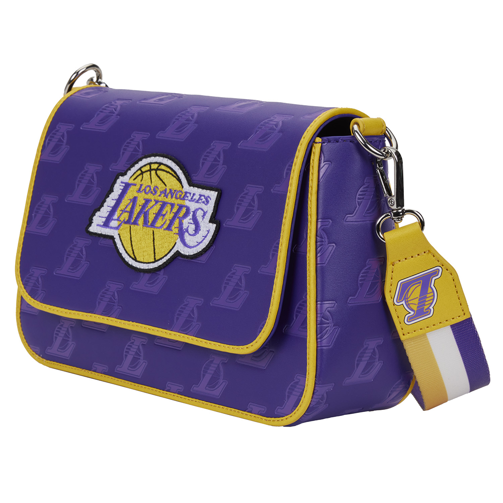 Loungefly: NBA LA Lakers Debossed Logo Crossbody Bag