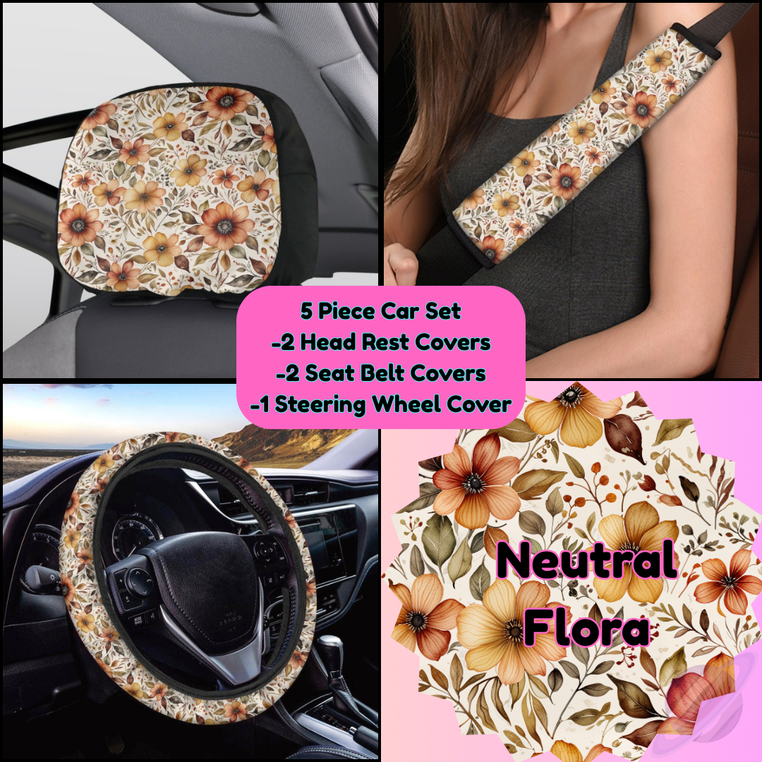 5 PIECE CAR SET-NEUTRAL FLORA-PREORDER CLOSING 9/5