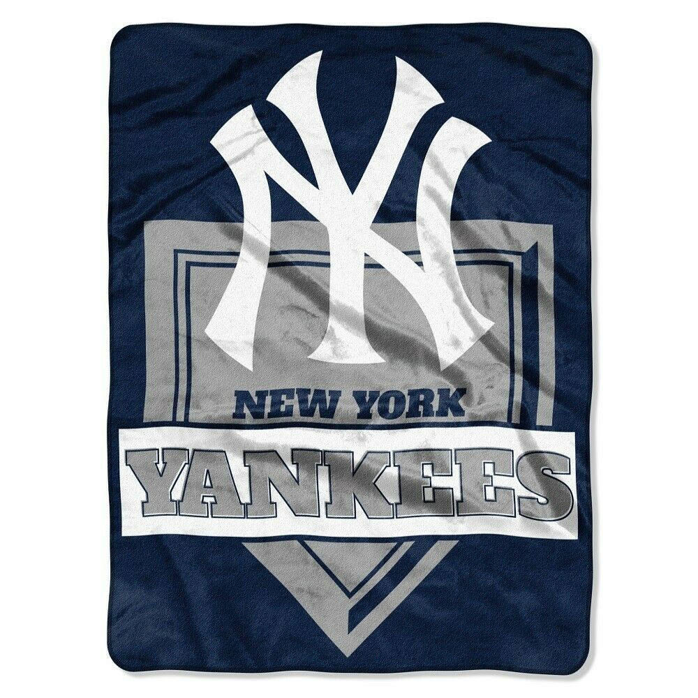 New York Yankees Home Plate Raschel Throw Blanket 60"x80"