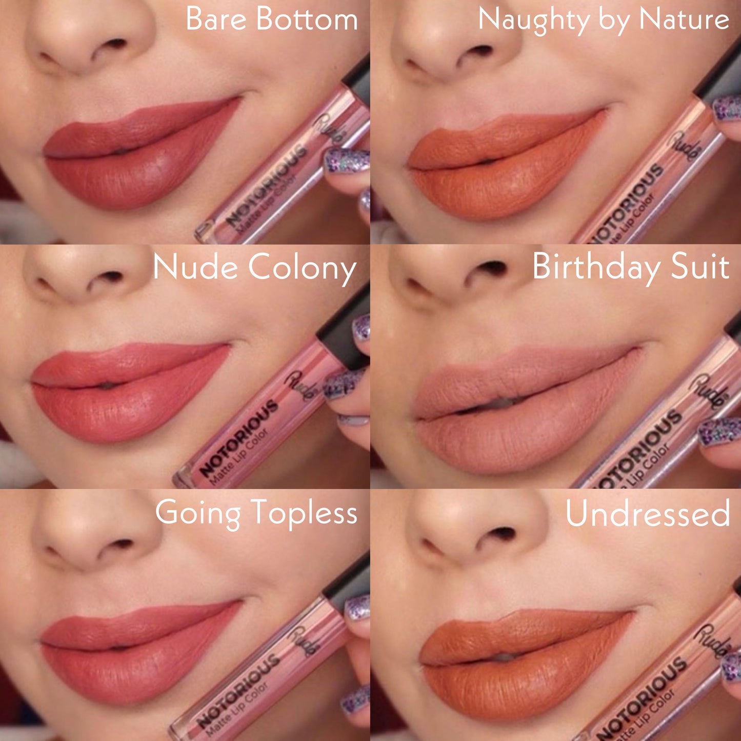 Keep It Sassy 6 Lip Color Set - Nude