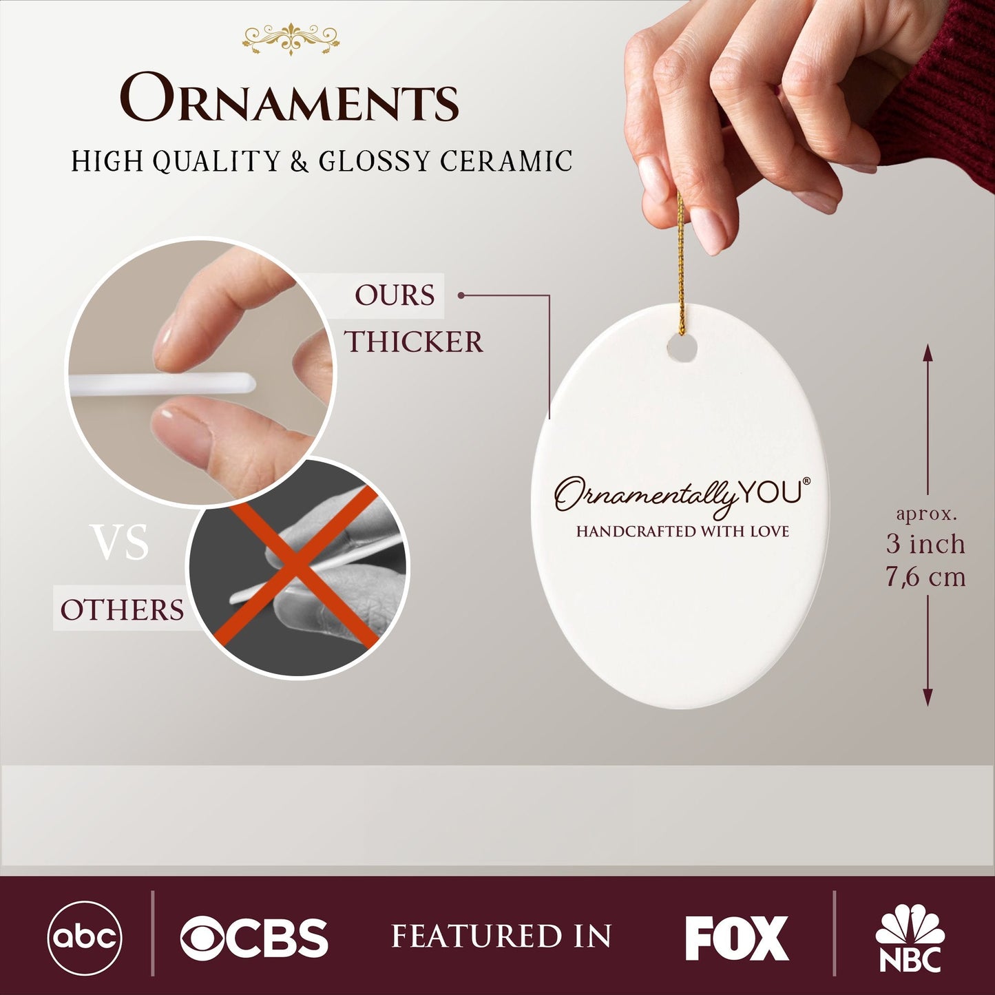 Santa's Favorite Waitress Christmas Ornament