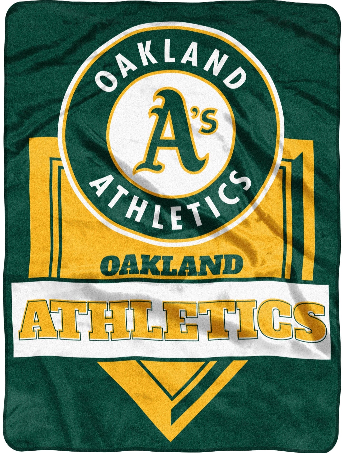 Oakland Athletics Home Plate Raschel Throw Blanket 60"x80"