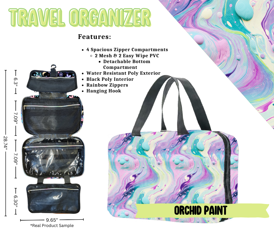Orchid Paint Travel Organizer