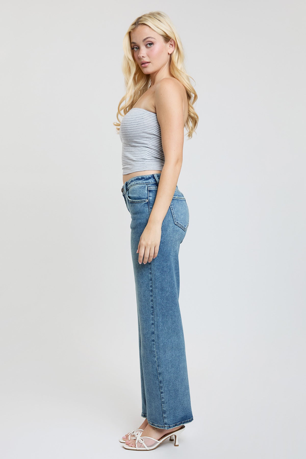 Women's Brittany Low Rise Wide Leg Jeans