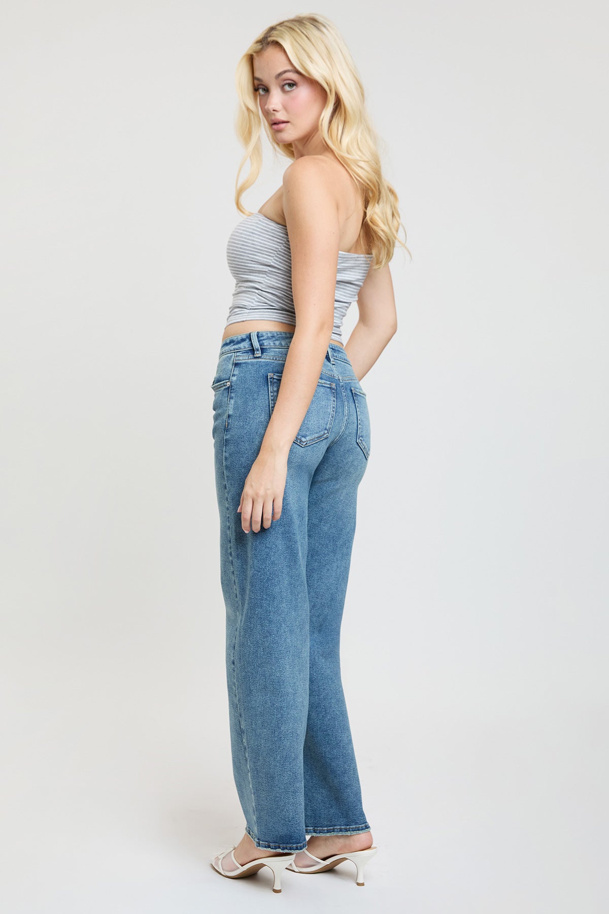 Women's Brittany Low Rise Wide Leg Jeans