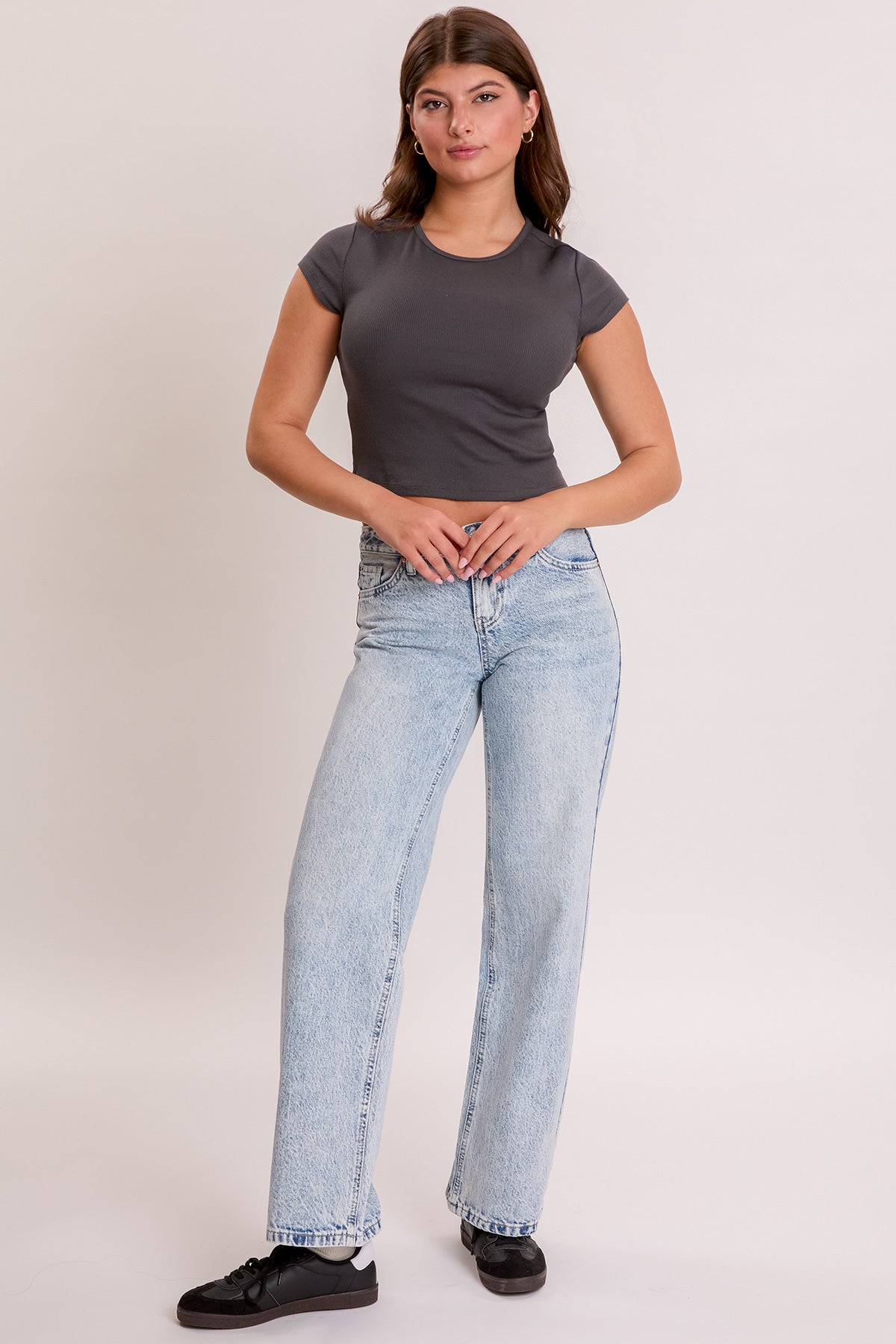 Women's Brittany Low Rise Wide Leg with Butterfly Print