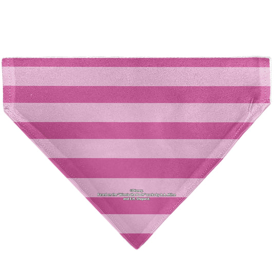 Pet Bandana - Piglet Face and Stripes Pinks