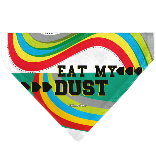 Pet Bandana - Cars Lightning McQueen EAT MY DUST Pose Multi Color