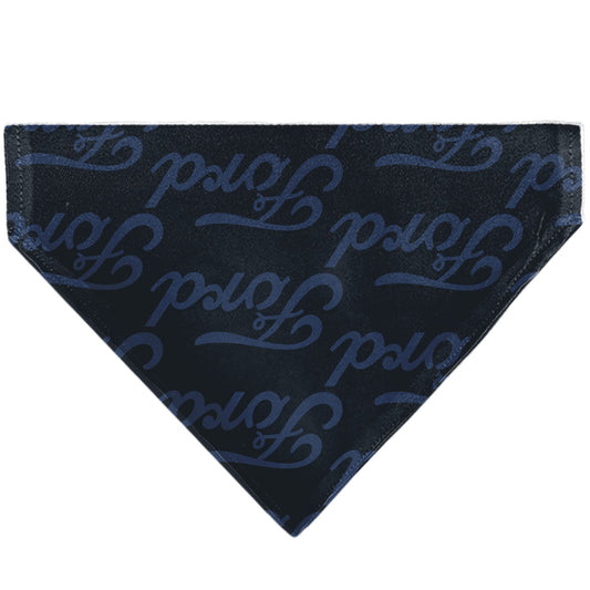 Pet Bandana - FORD Script Stacked Blues/Red