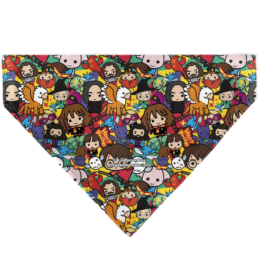 Pet Bandana - Harry Potter Chibi Charm Characters Stacked