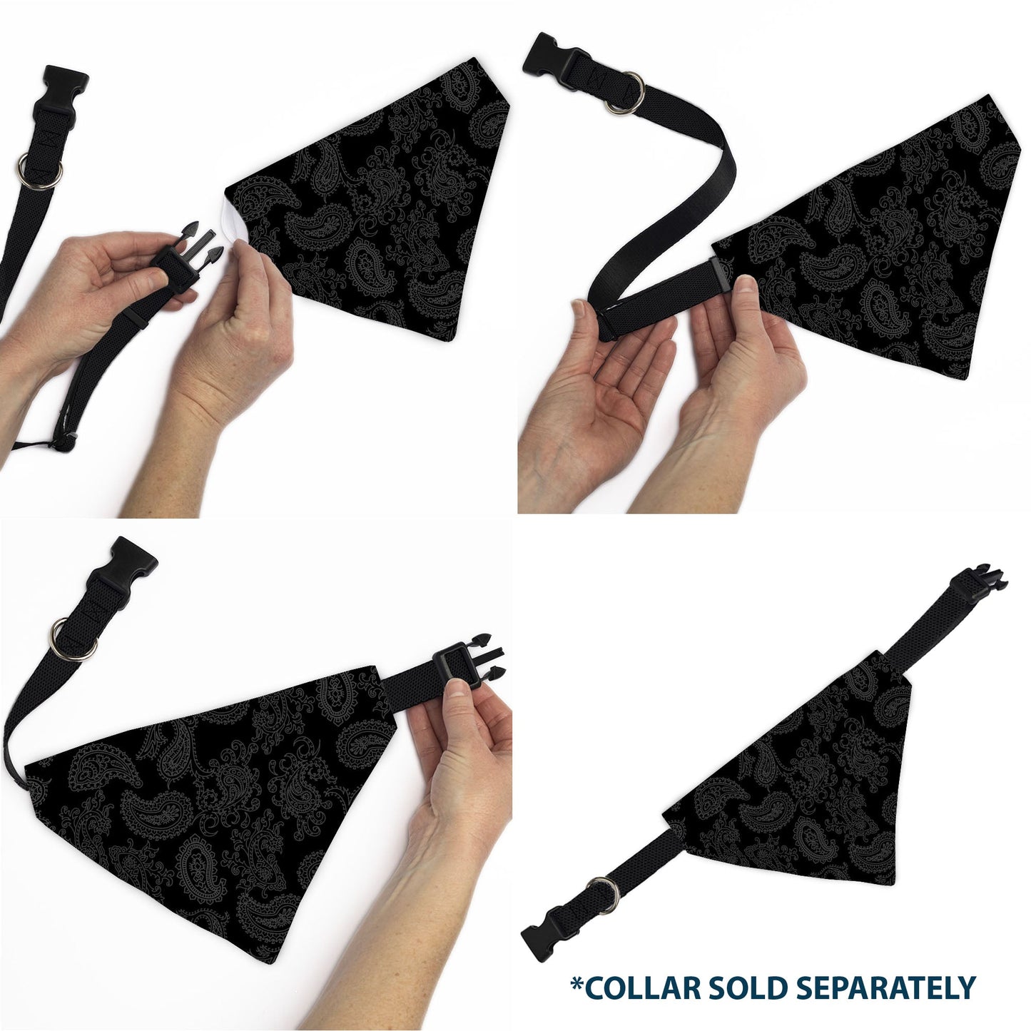 Pet Bandana - Bandana Black/Gray