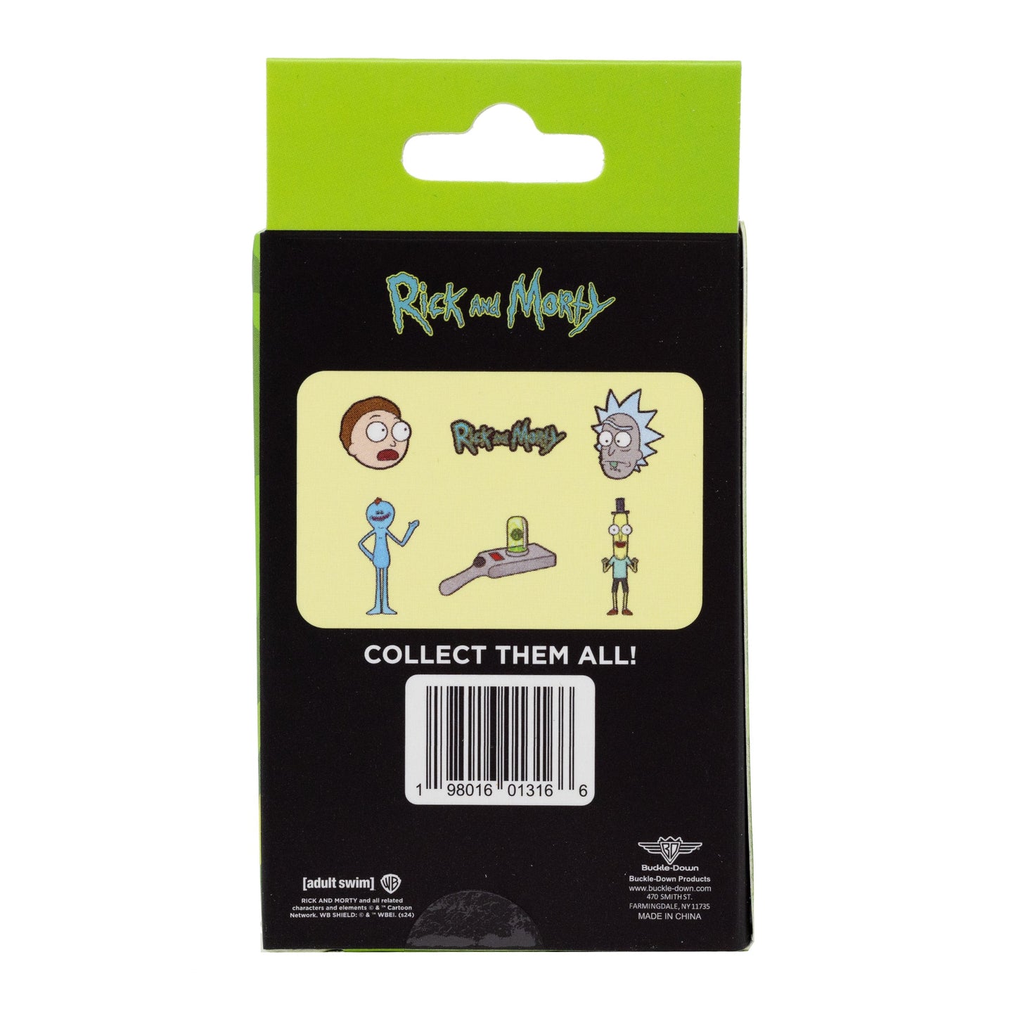 Rick and Morty Mystery Enamel Pin Blind Box Series, Rick, Morty, Mr. Poopybutthole, Mr. Meeseeks, Rick and Morty Title Logo, or a Portal Gun