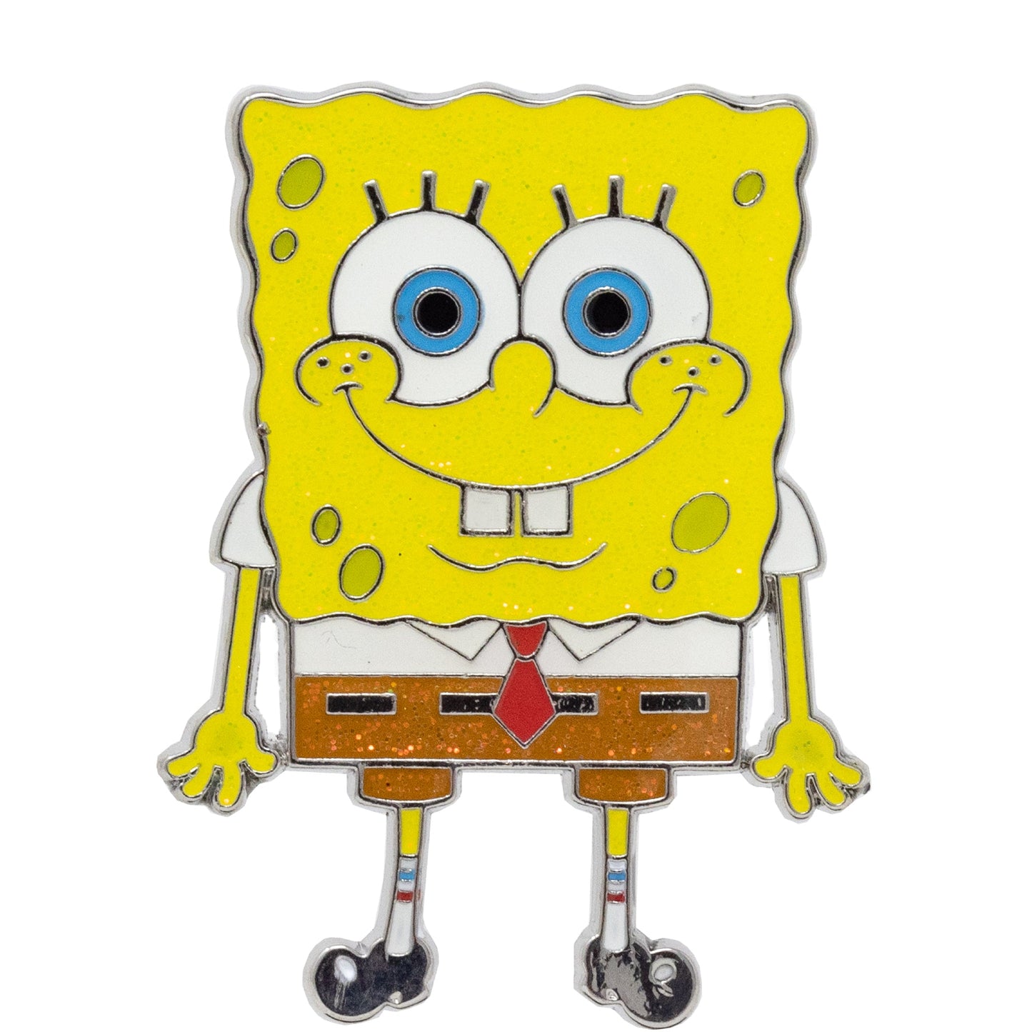 SpongeBob SquarePants Blind Box Glitter Enamel Pin Series - Mystery Character SpongeBob, Sandy, Patrick, Gary, Squidward, Mermaidman, Barnacle Boy or Mrs Puff