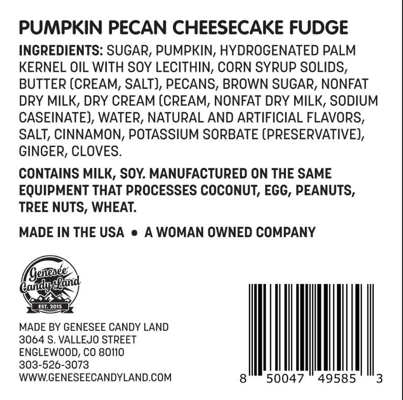 Pumpkin Pecan Cheesecake Fudge