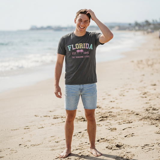 Pastel Florida Varsity Adult Graphic Tee