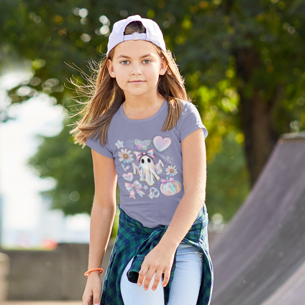 Pastel Boo Crew Graphic Tee