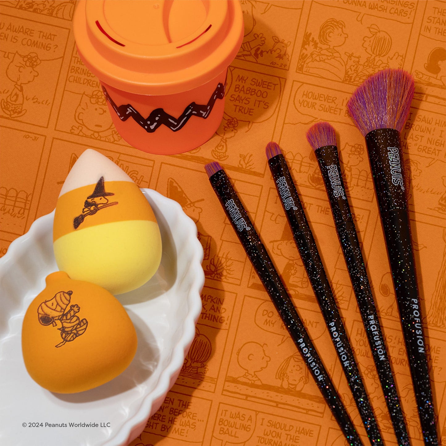 Peanuts Halloween | Pumpkin Blend Sponge Set w/ Holder