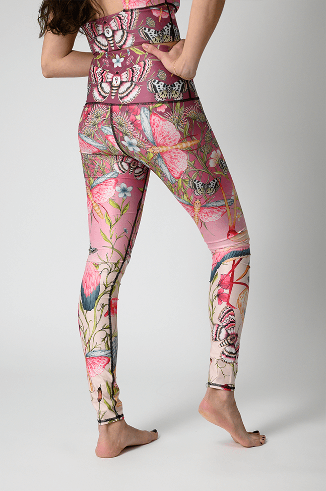 Pretty in Pink Printed Yoga Leggings