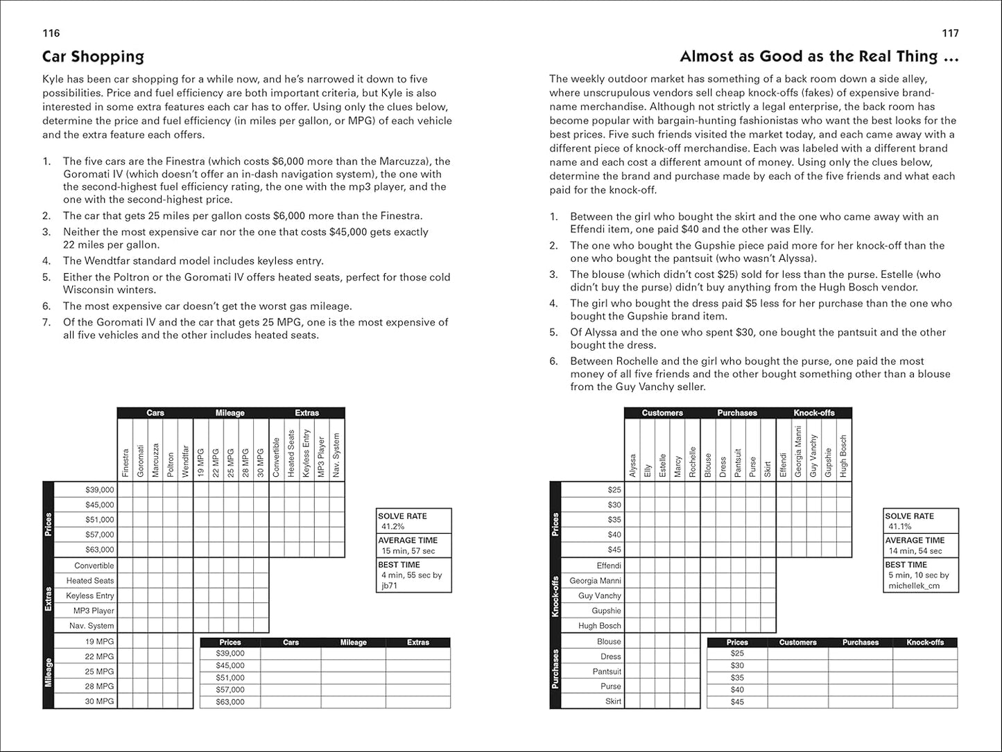 Puzzle Baron's Logic Puzzles (Spiral Bound)