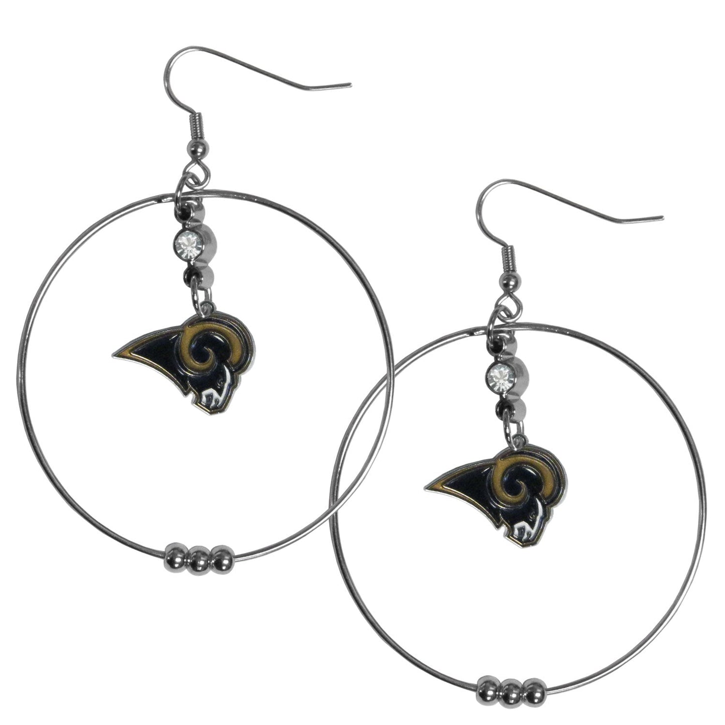 Los Angeles Rams 2" Hoop Earrings