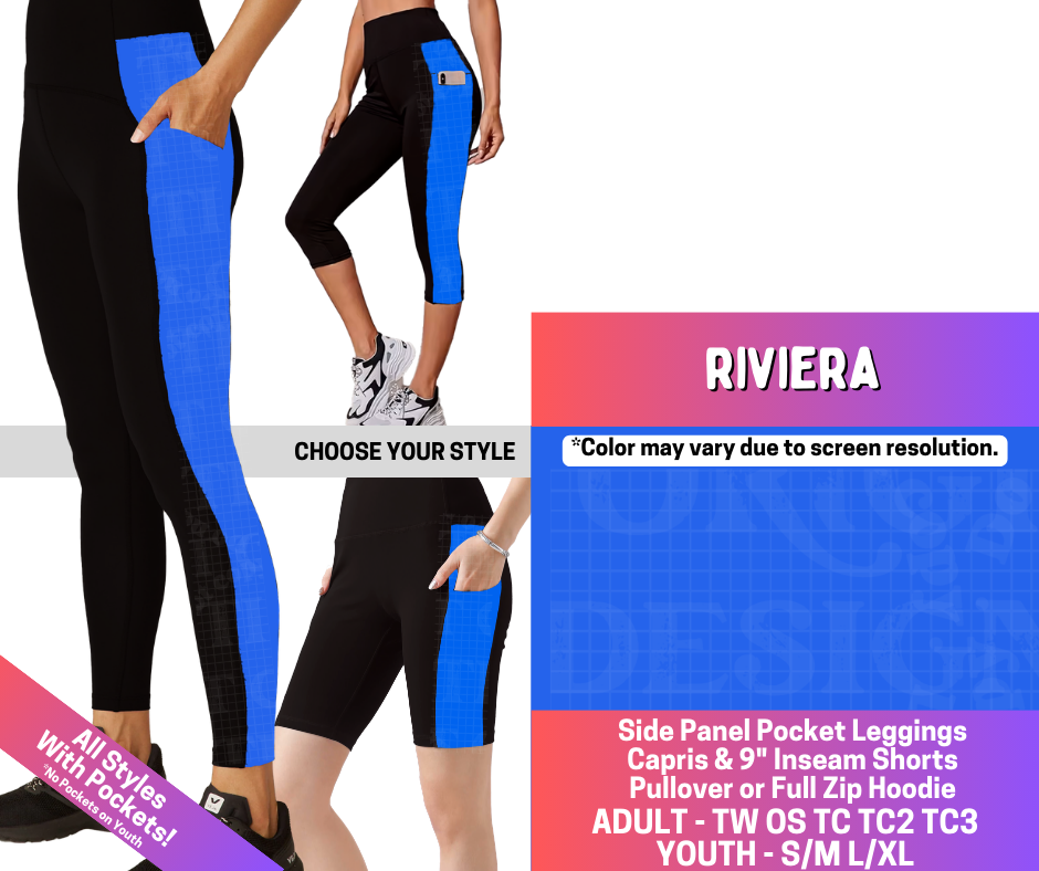 Preorder! Closes 3/25. ETA June. Rivera Combo Side Panel Legging Lengths