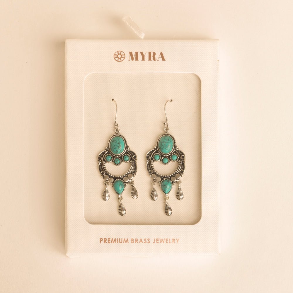 Myra Featherchant Earrings in Spirit Teal