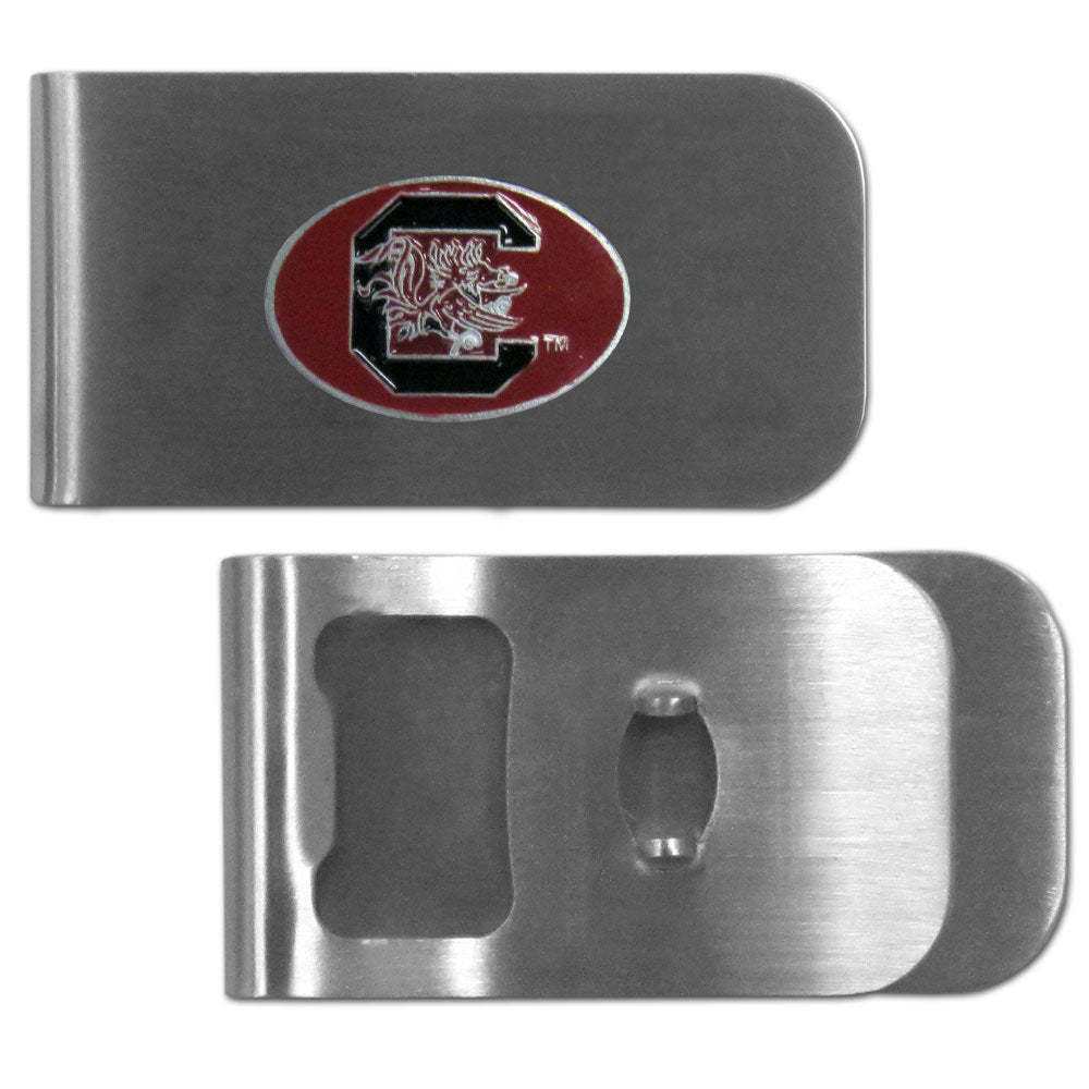 South Carolina Gamecocks Bottle Opener Money Clip