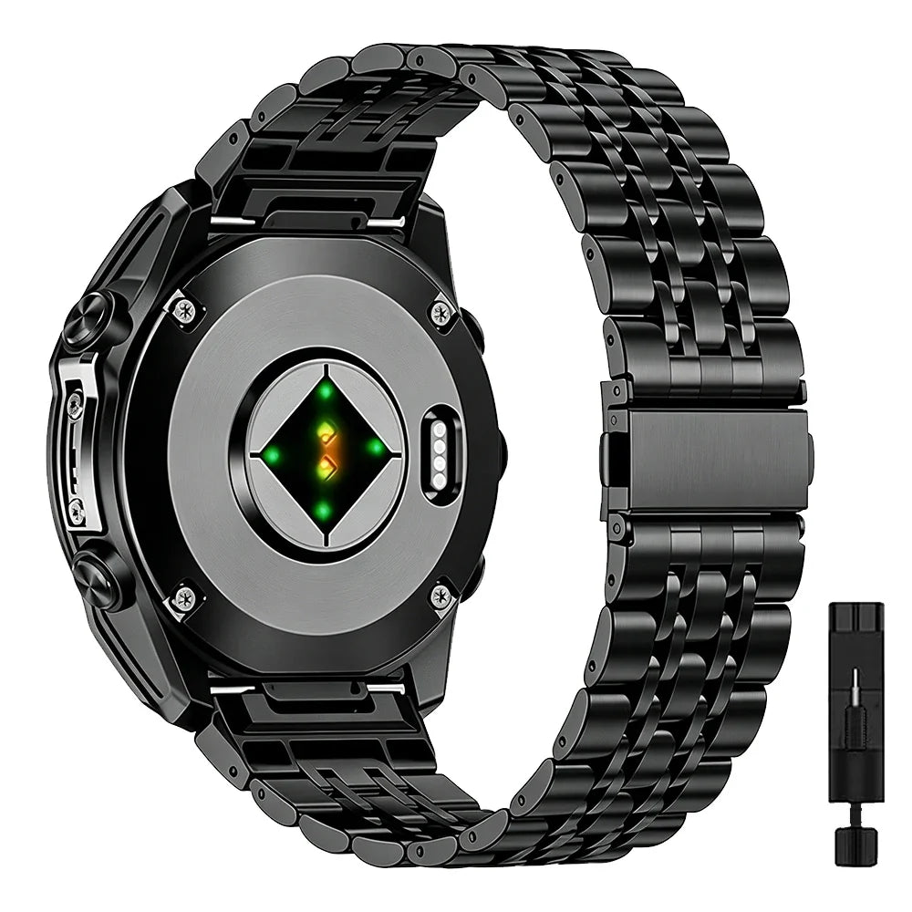 Garmin Stainless Steel Smartwatch Band - QuickFit Strap