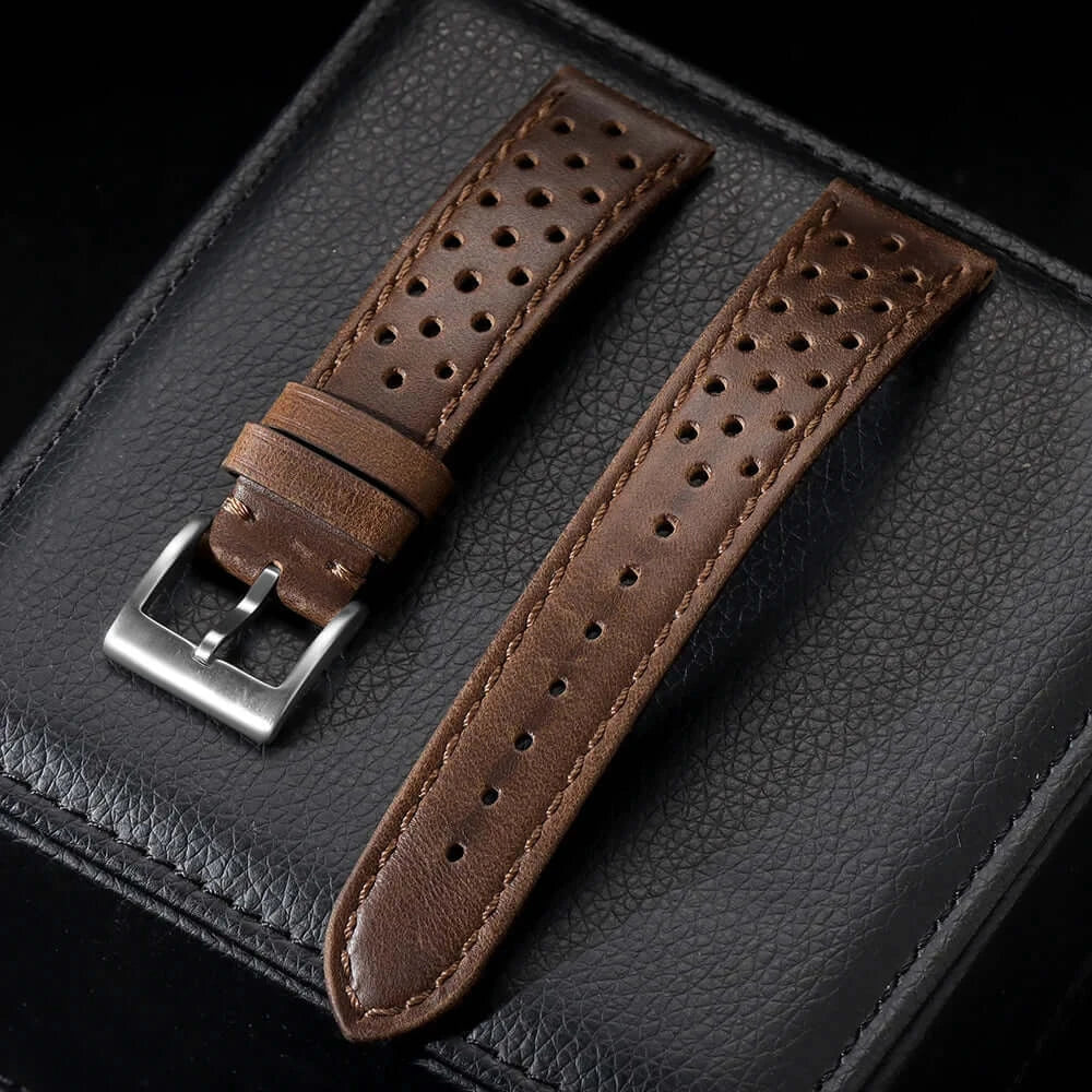 Amazfit Leather Band for Smartwatch - Vintage Calfskin Breathable Strap